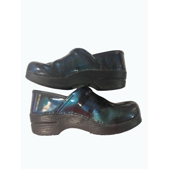 DANSKO professional Petrol Patent Clogs Green 38 US 7.5 8 - Picture 3 of 8